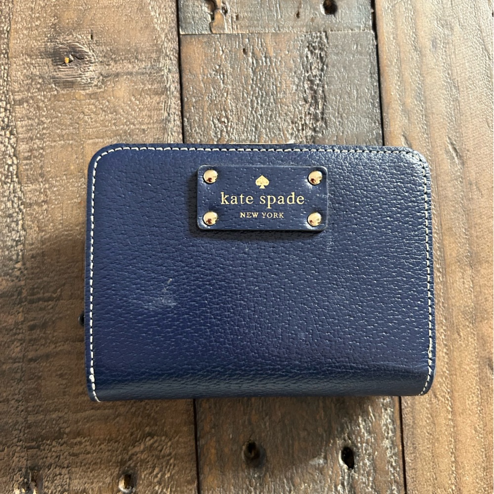 Used Blue Kate Spade Wallet